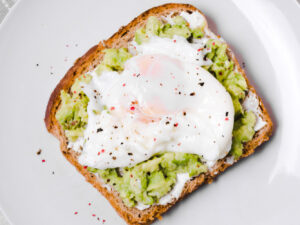 AVOCADO POACHED OR FRIED EGG ON TOAST